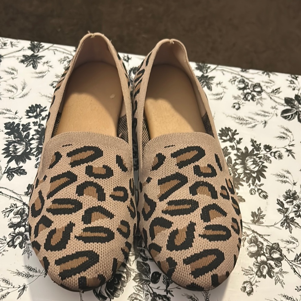 Torrid Leopard stretch knit loafer